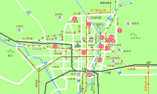 京都インターネットマンション 分布地図